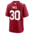tores A.Cardinals #30 Darren Hall Cardinal Team Game Jersey
