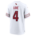 tores A.Cardinals #4 Jeremiyah Love White Game Player Stitched Jerseys