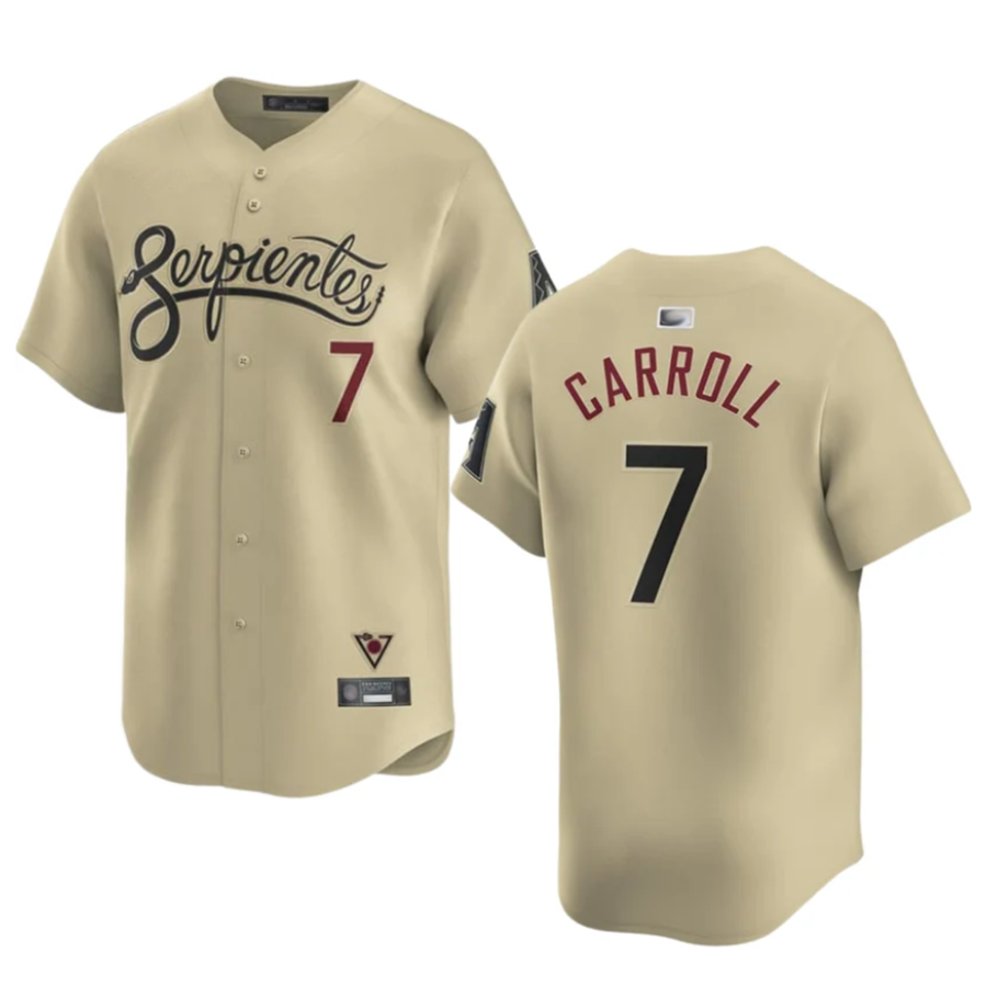 tores A.Diamondbacks #7 Corbin Carroll Player Gold Home Limited Personalized Stitched Jerseys