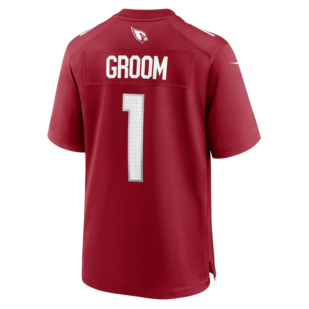 tores A.Cardinals #1 Groom Cardinal Team Game Jersey