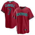 tores A.Diamondbacks #7 Corbin Carroll Player Red Home Replica Personalized Stitched Jerseys