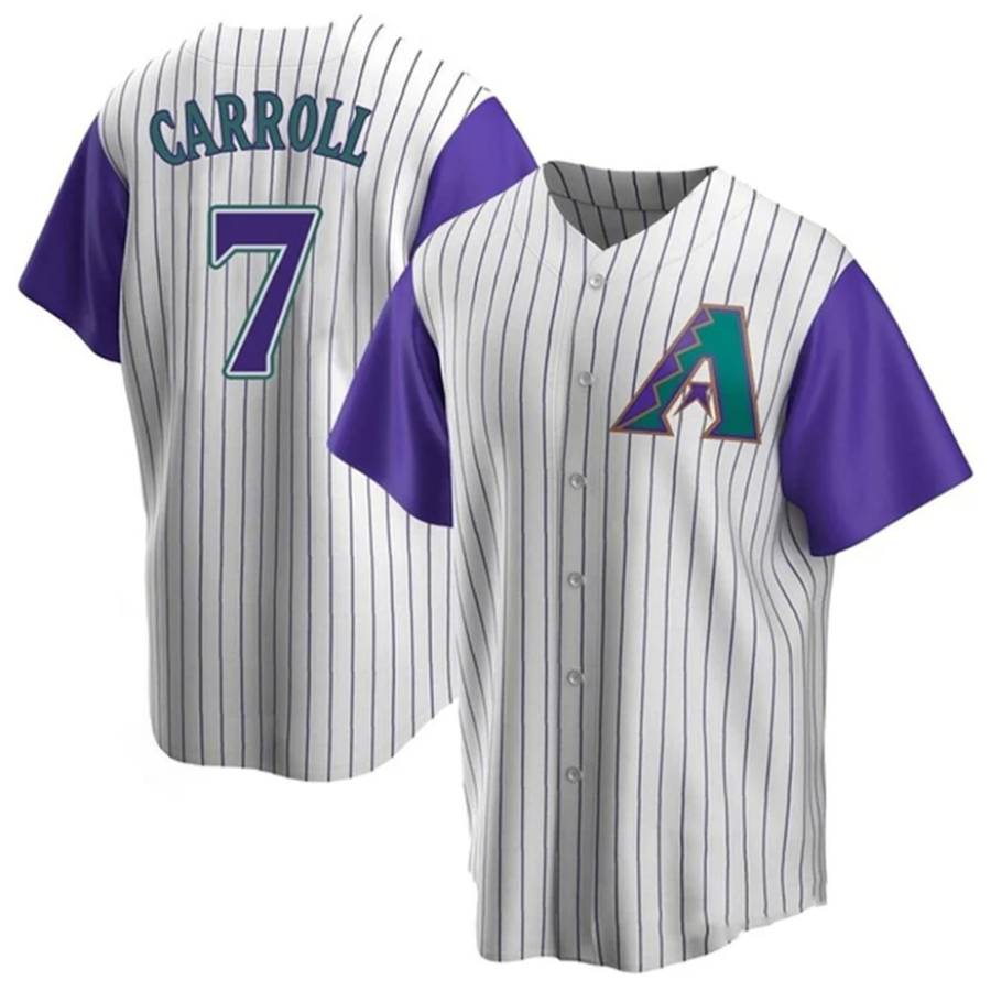 tores A.Diamondbacks #7 Corbin Carroll Player Cream Throwback Cooperstown Limited Personalized Stitched Jerseys