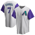 tores A.Diamondbacks #7 Corbin Carroll Player Cream Throwback Cooperstown Limited Personalized Stitched Jerseys