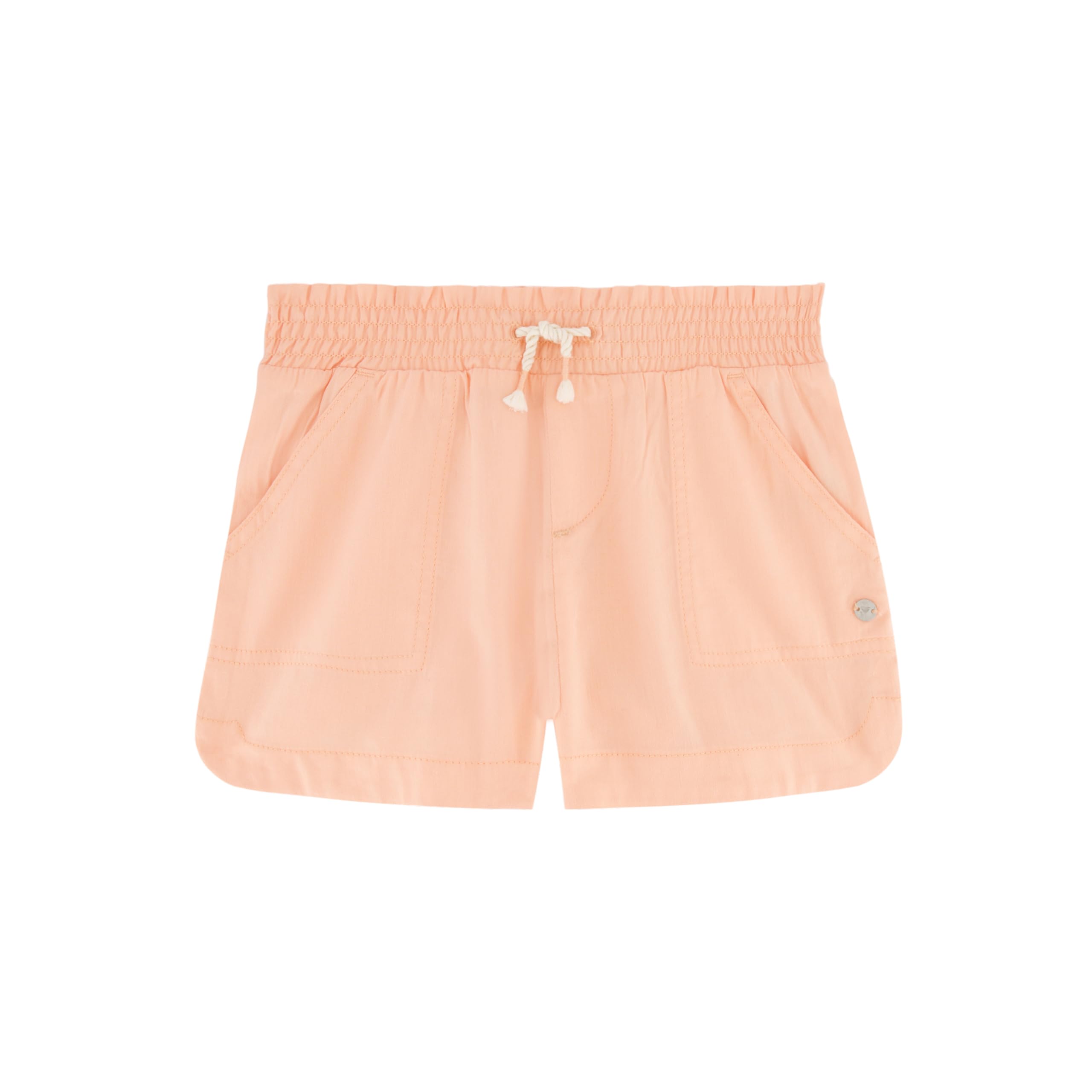 Roxy Girls' Soleil Elastic Waist Shorts, Drawstring Closure, Soft & Comfortable Fit