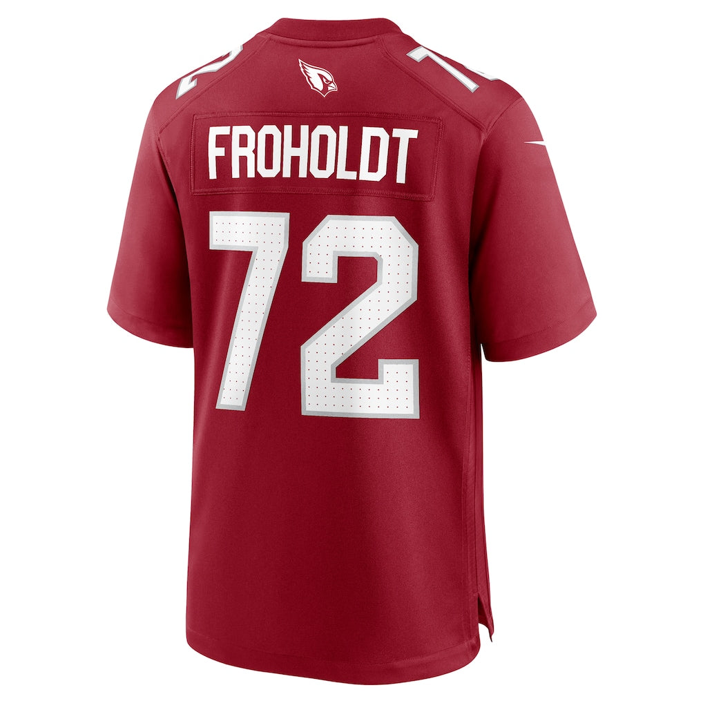 tores A.Cardinals #72 Hjalte Froholdt Cardinal Team Game Jersey