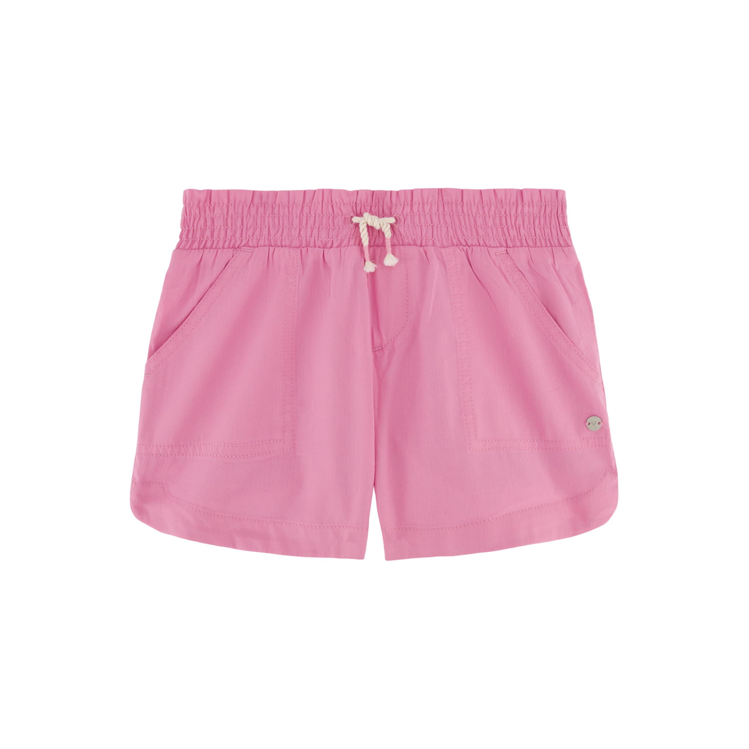 Roxy Girls' Soleil Elastic Waist Shorts, Drawstring Closure, Soft & Comfortable Fit