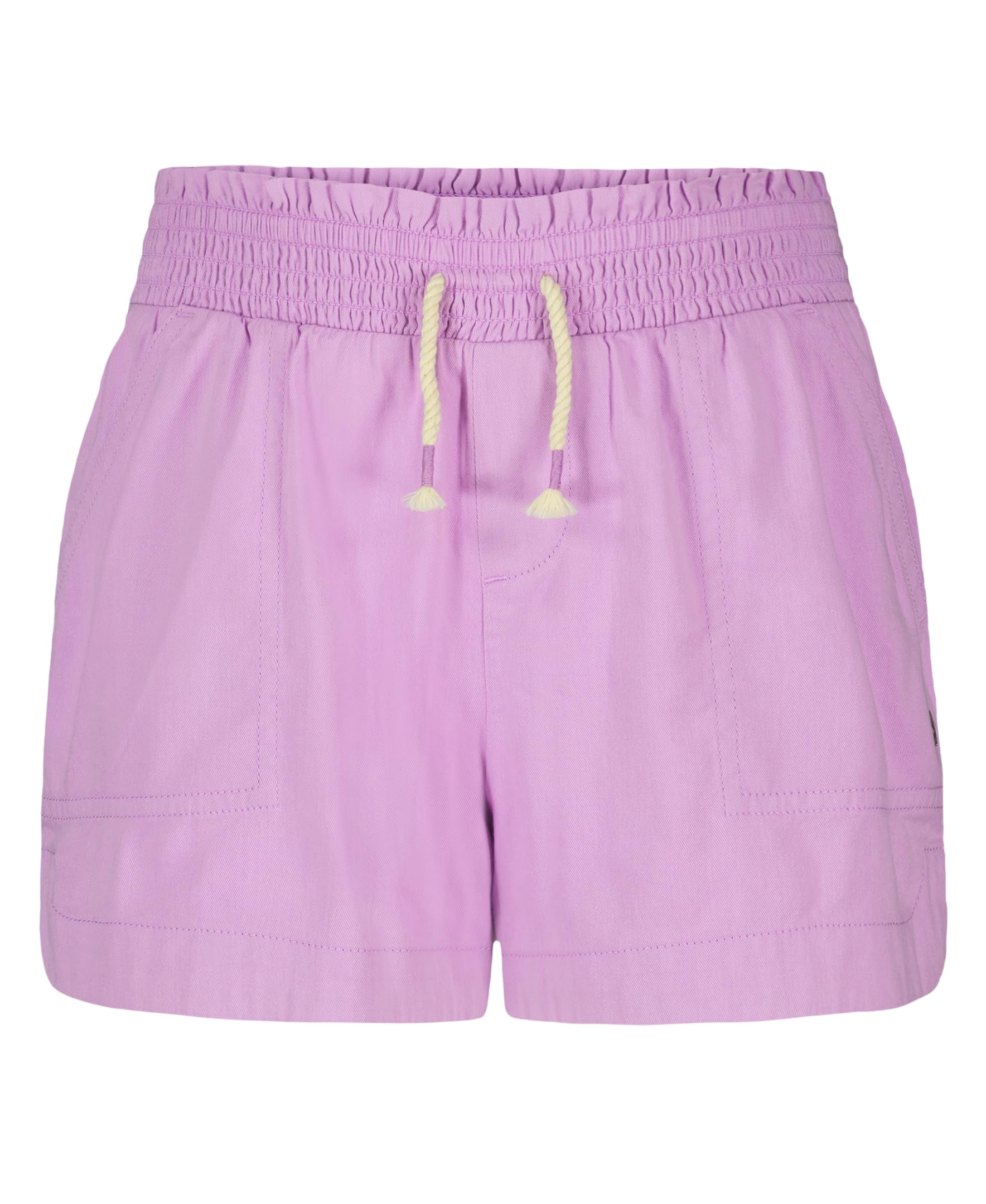 Roxy Girls' Soleil Elastic Waist Shorts, Drawstring Closure, Soft & Comfortable Fit