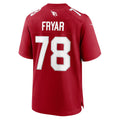 tores A.Cardinals #78 Josh Fryar Cardinal Team Game Jersey