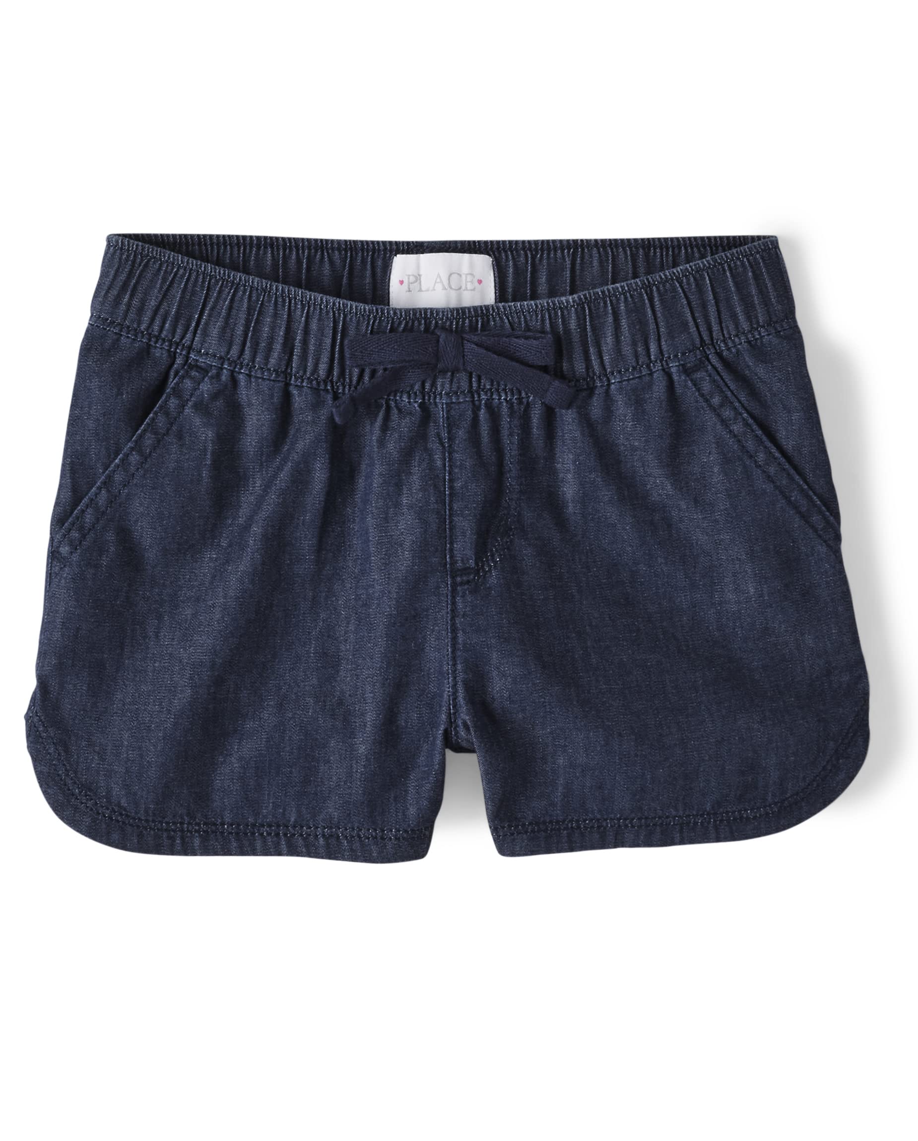 The Children's Place Girls' Denim Pull on Shorts