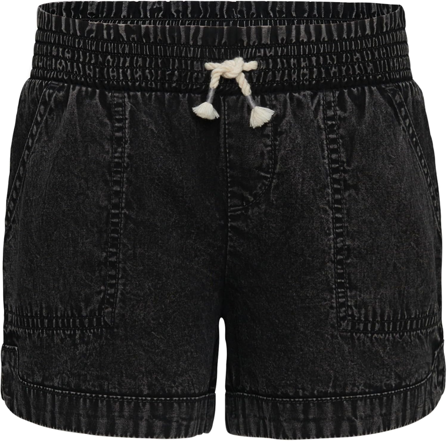 Roxy Girls' Soleil Elastic Waist Shorts, Drawstring Closure, Soft & Comfortable Fit