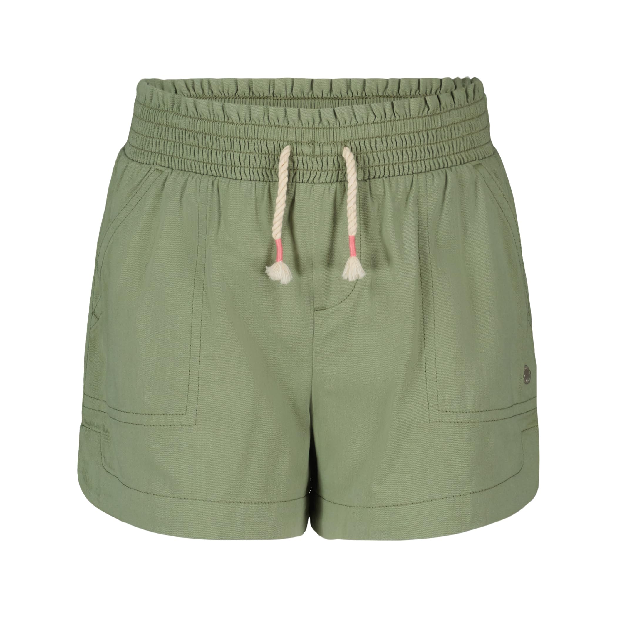 Roxy Girls' Soleil Elastic Waist Shorts, Drawstring Closure, Soft & Comfortable Fit