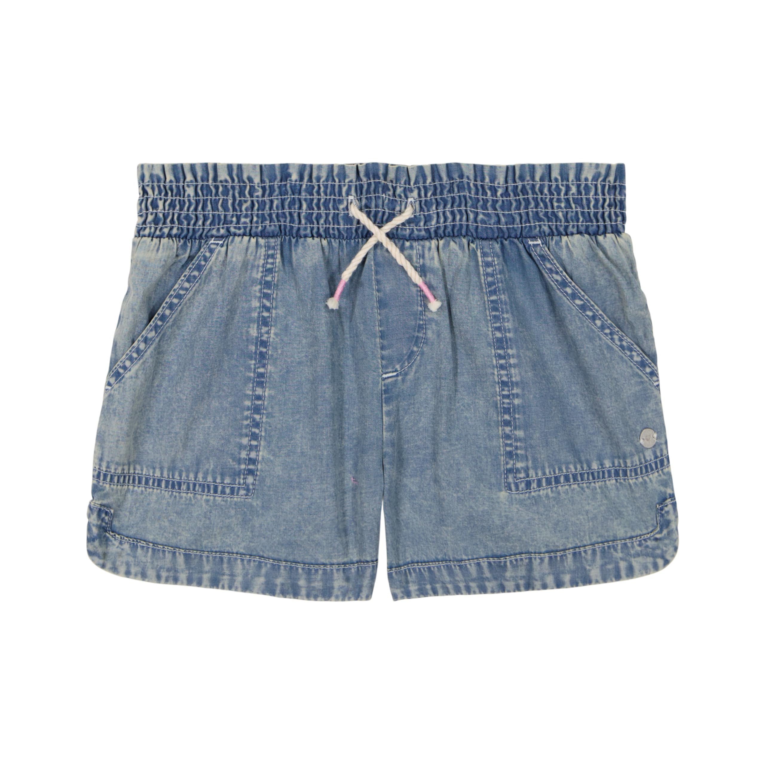 Roxy Girls' Soleil Elastic Waist Shorts, Drawstring Closure, Soft & Comfortable Fit