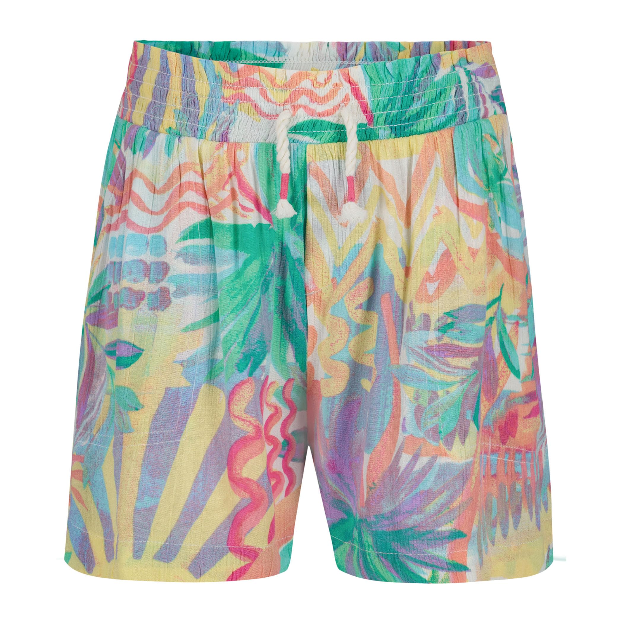Roxy Girls' Soleil Elastic Waist Shorts, Drawstring Closure, Soft & Comfortable Fit
