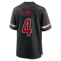 tores A.Cardinals #4 Jeremiyah Love Black Game Player Stitched Jerseys