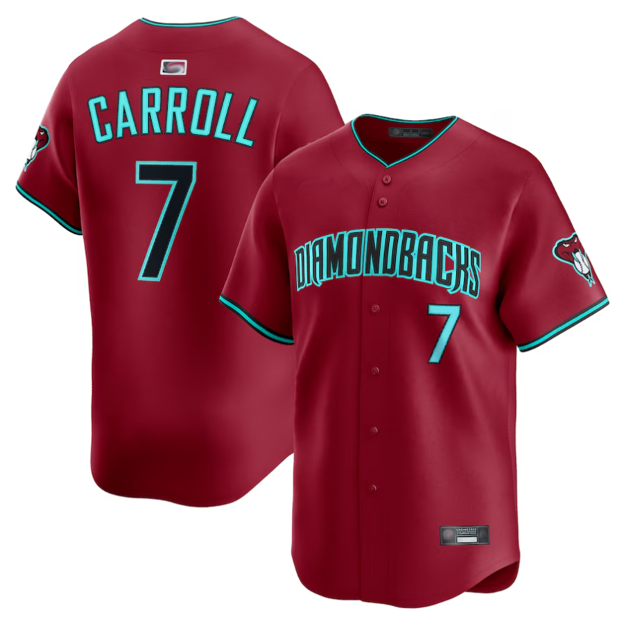 tores A.Diamondbacks #7 Corbin Carroll Player Red Alternate Limited Personalized Stitched Jerseys