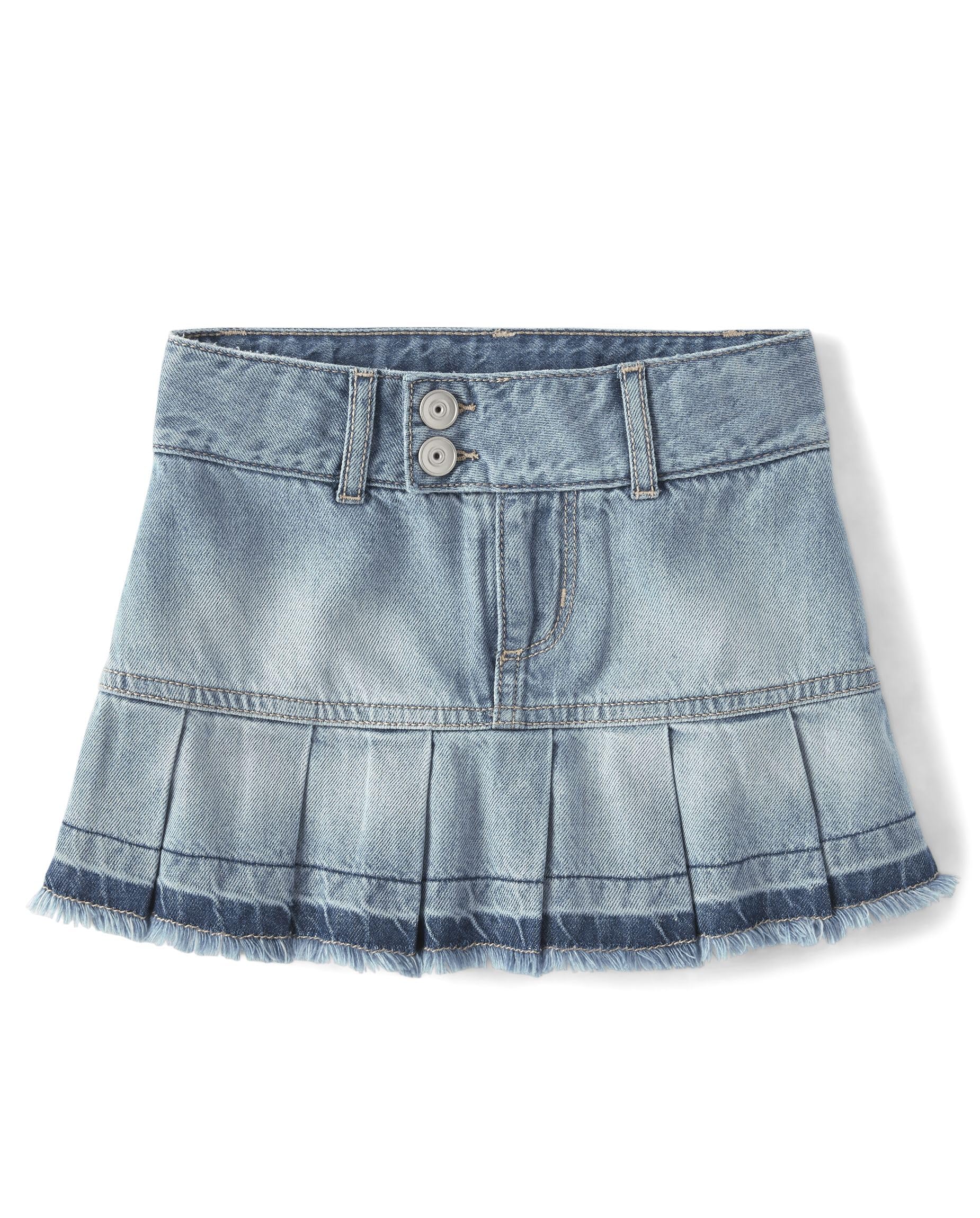 The Children's Place Girls' Everyday Denim Skirts and Skorts