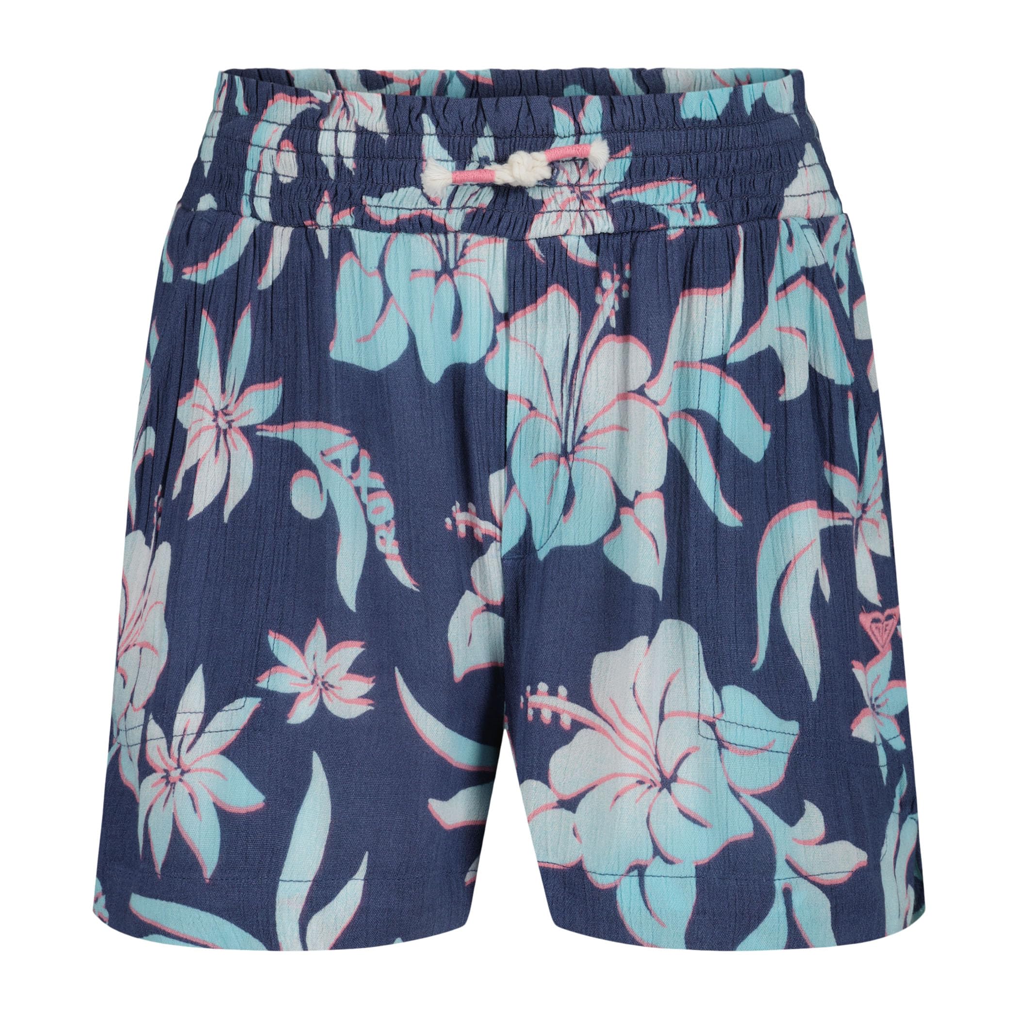 Roxy Girls' Soleil Elastic Waist Shorts, Drawstring Closure, Soft & Comfortable Fit