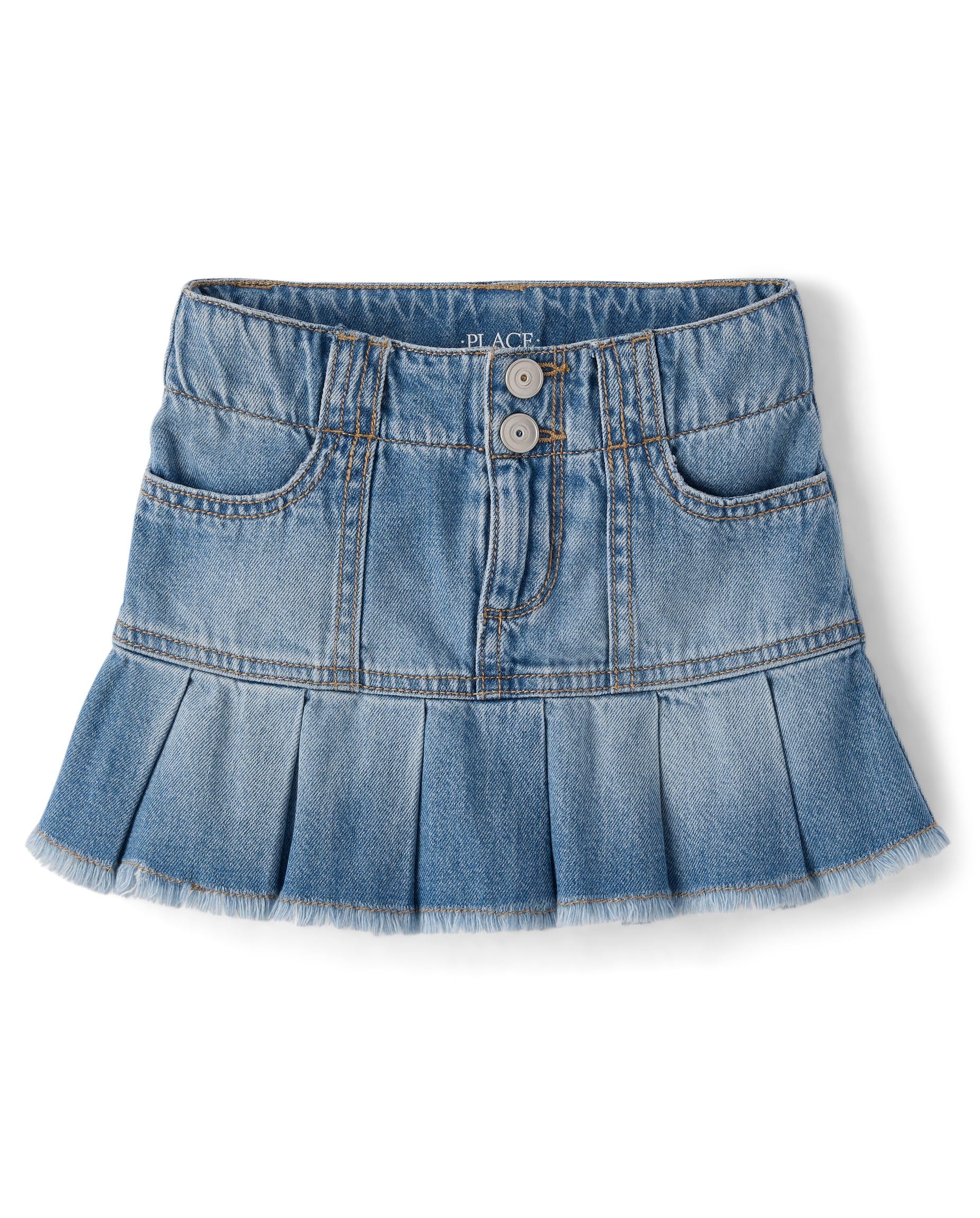 The Children's Place Girls' Everyday Denim Skirts and Skorts