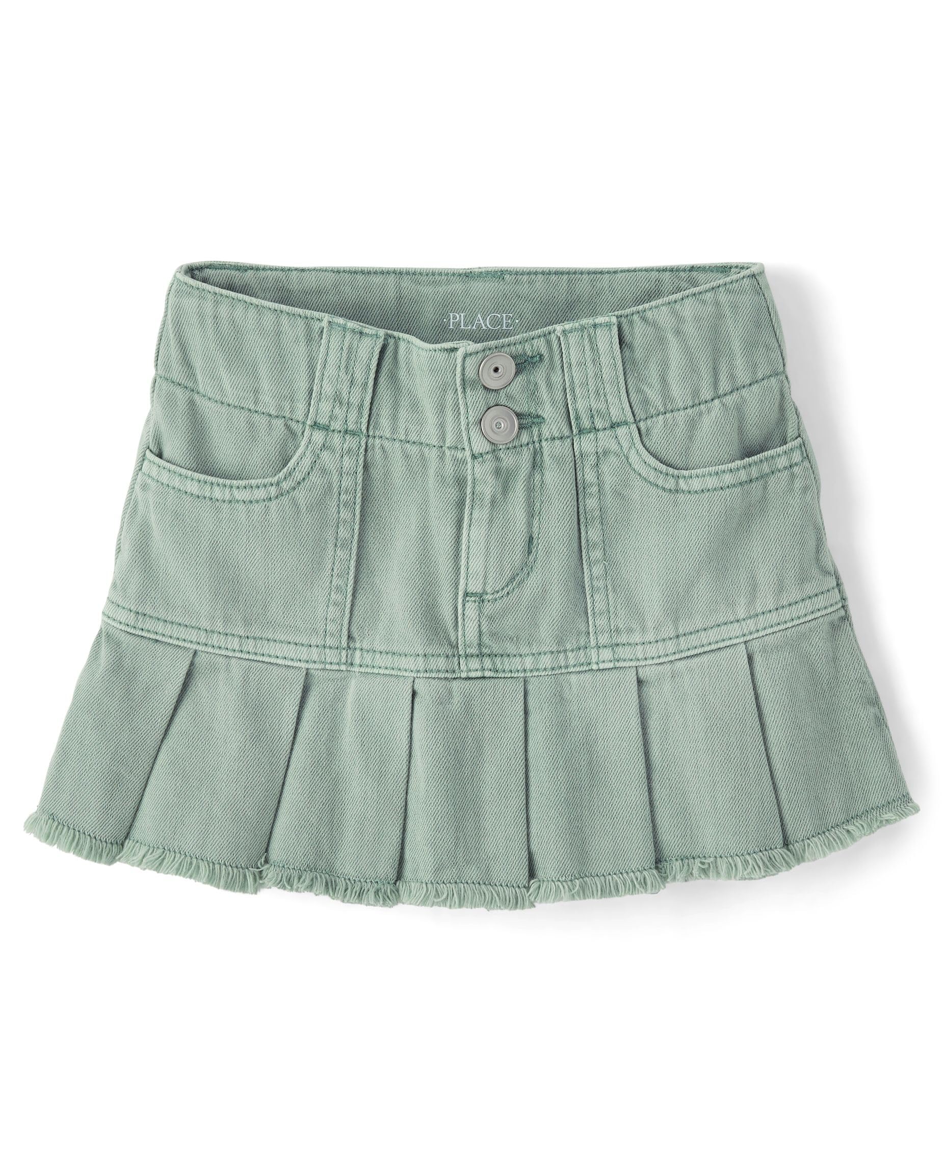 The Children's Place Girls' Everyday Denim Skirts and Skorts