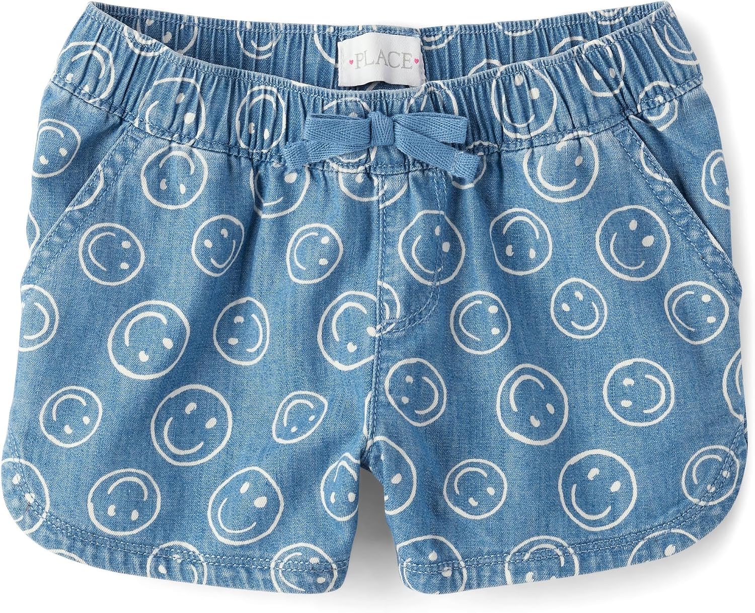 The Children's Place Girls' Denim Pull on Shorts