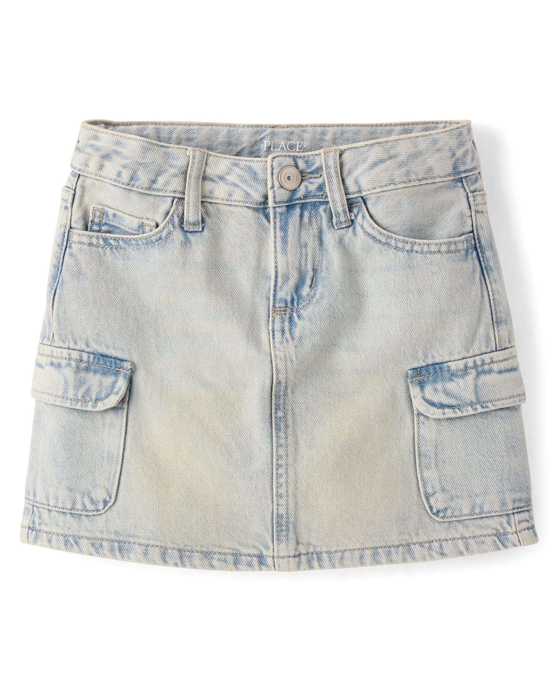 The Children's Place Girls' Everyday Denim Skirts and Skorts