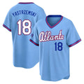 tores A.Braves #18 Mike Yastrzemski player Blue Limited Powder 2026 City Connect Stadium Stitched Jerseys