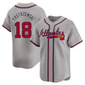 tores A.Braves #18 Mike Yastrzemski player Gray Limited Away Stitched Jerseys