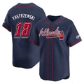tores A.Braves #18 Mike Yastrzemski player Navy Limited Speedway Classic Alternate Stitched Jerseys