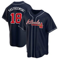 tores A.Braves #18 Mike Yastrzemski player Navy Replica Alternate Stitched Jerseys