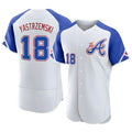 tores A.Braves #18 Mike Yastrzemski player White Authentic City Connect Stitched Jerseys