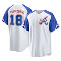 tores A.Braves #18 Mike Yastrzemski player White Replica City Connect Stitched Jerseys