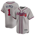 tores A.Braves #1 Ozzie Albies Player Gray Vapor Premier City Connect Premium Stitched Jerseys