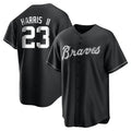 tores A.Braves #23 Michael Harris II player Black&White Replica Stitched Jerseys