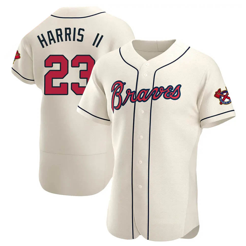 tores A.Braves #23 Michael Harris II player Cream Authentic Alternate Stitched Jerseys