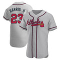 tores A.Braves #23 Michael Harris II player Gray Authentic Road Stitched Jerseys