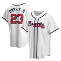 tores A.Braves #23 Michael Harris II player White Replica Home Stitched Jerseys
