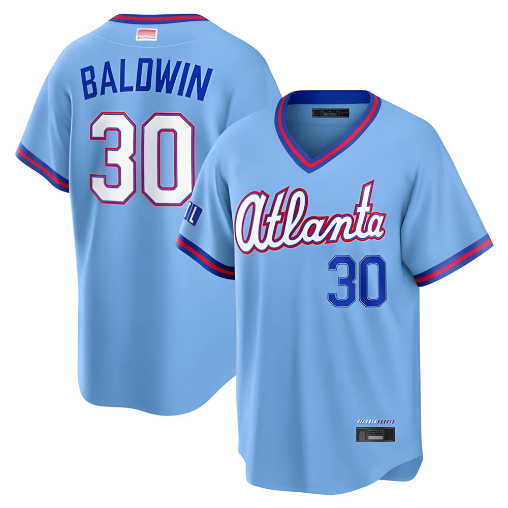 tores A.Braves #30 Drake Baldwin player Blue 2026 City Connect Stadium Stitched Jerseys
