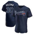 tores A.Braves #30 Drake Baldwin player Navy Authentic Alternate Team Stitched Jerseys
