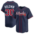 tores A.Braves #30 Drake Baldwin player Navy Limited Alternate Stitched Jerseys