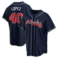 tores A.Braves #40 Reynaldo Lopez player Navy Replica Alternate Stitched Jerseys