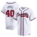 tores A.Braves #40 Reynaldo Lopez player White Limited Home Stitched Jerseys