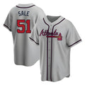 tores A.Braves #51 Chris Sale Player Gray City Connect Stitched Jerseys