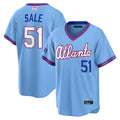 tores A.Braves #51 Chris Sale Player Powder Blue 2026 City Connect T shirt Stitched Jerseys