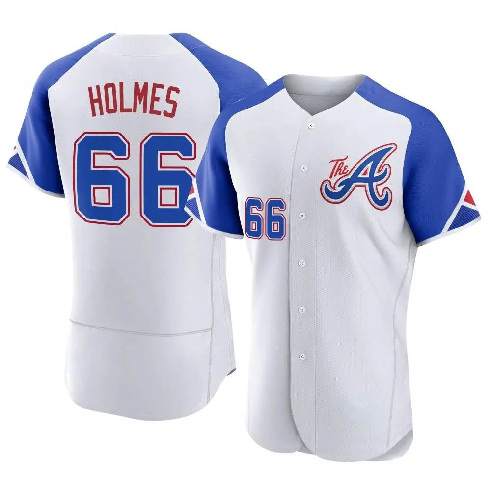 tores A.Braves #66 Grant Holmes Player White Authentic City Connect Stitched Jerseys