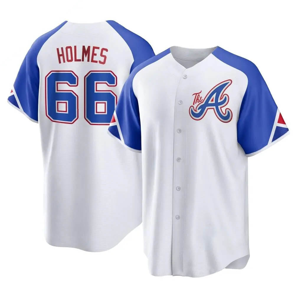 tores A.Braves #66 Grant Holmes Player White Replica City Connect Stitched Jerseys