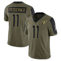 tores A.Cardinals #11 Larry Fitzgerald Player Salute To Service Olive Stitched Jerseys