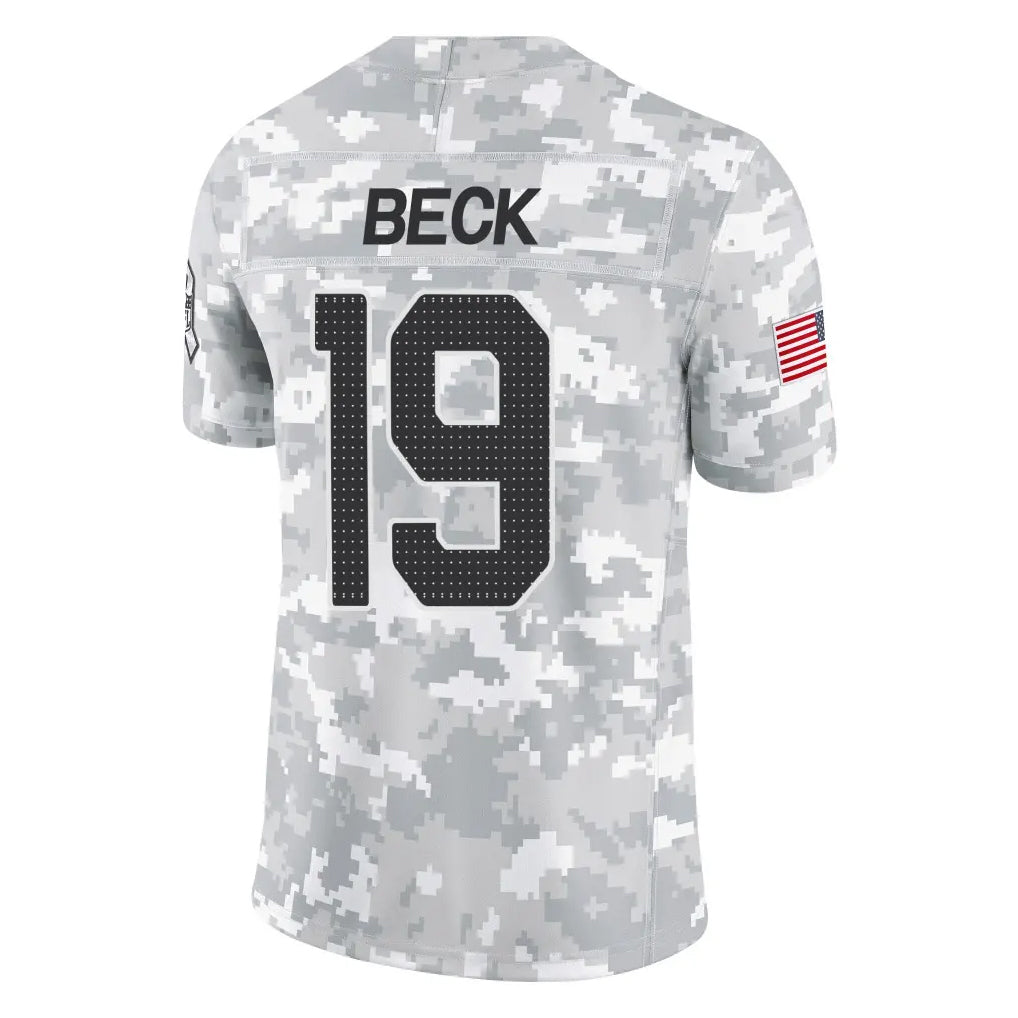 tores A.Cardinals #19 Carson Beck Player Camo Salute to Service Limited Home Stitched Jerseys