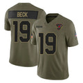 tores A.Cardinals #19 Carson Beck Player Olive Salute To Service Home Game Stitched Jerseys