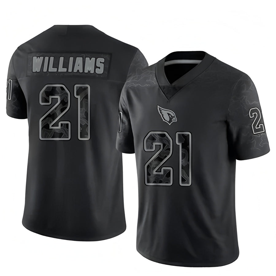 tores A.Cardinals #21 Garrett Williams Player Black RFLCTV Limited Stitched Jerseys