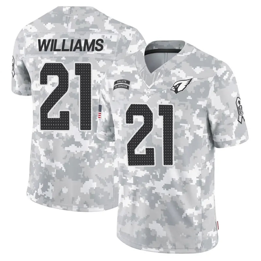 tores A.Cardinals #21 Garrett Williams Player Camo Salute to Service Limited Stitched Stitched Jerseys